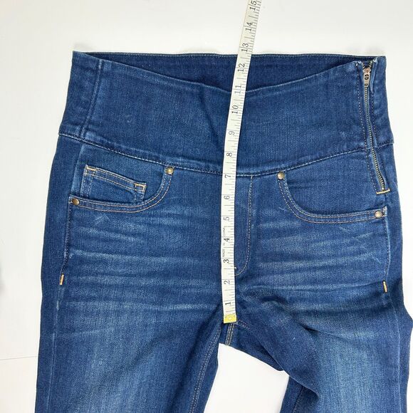 Spanx Signature Straight Jeans Shaping Stretch Waist Denim Pants High Waist 28 - Picture 8 of 12